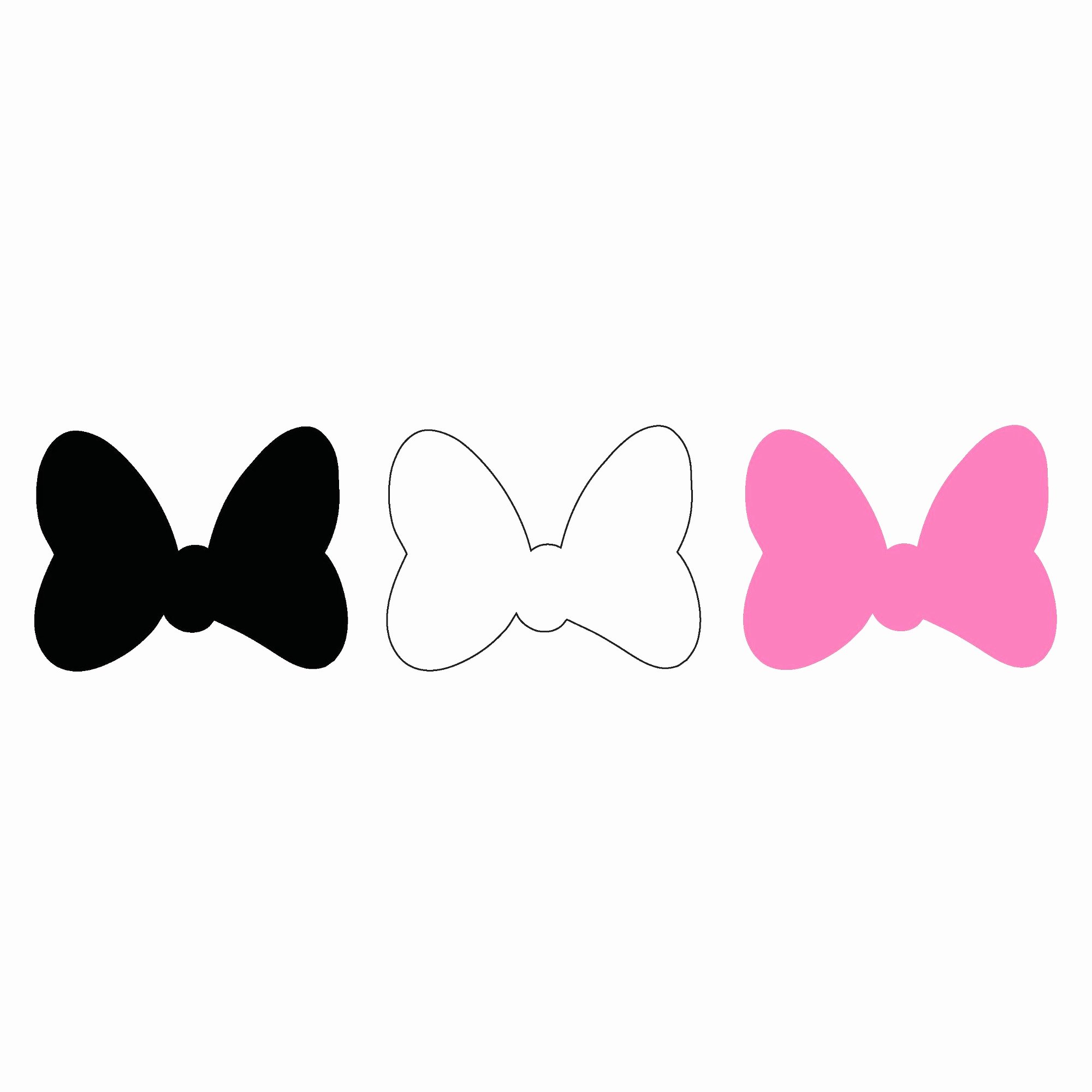 Big Minnie Mouse Bow Awesome Disney Minnie Bow Multi Adhesive Felt Pack Of 6