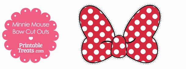 Big Minnie Mouse Bow Luxury Printable Minnie Mouse Bow Cut Outs — Printable Treats