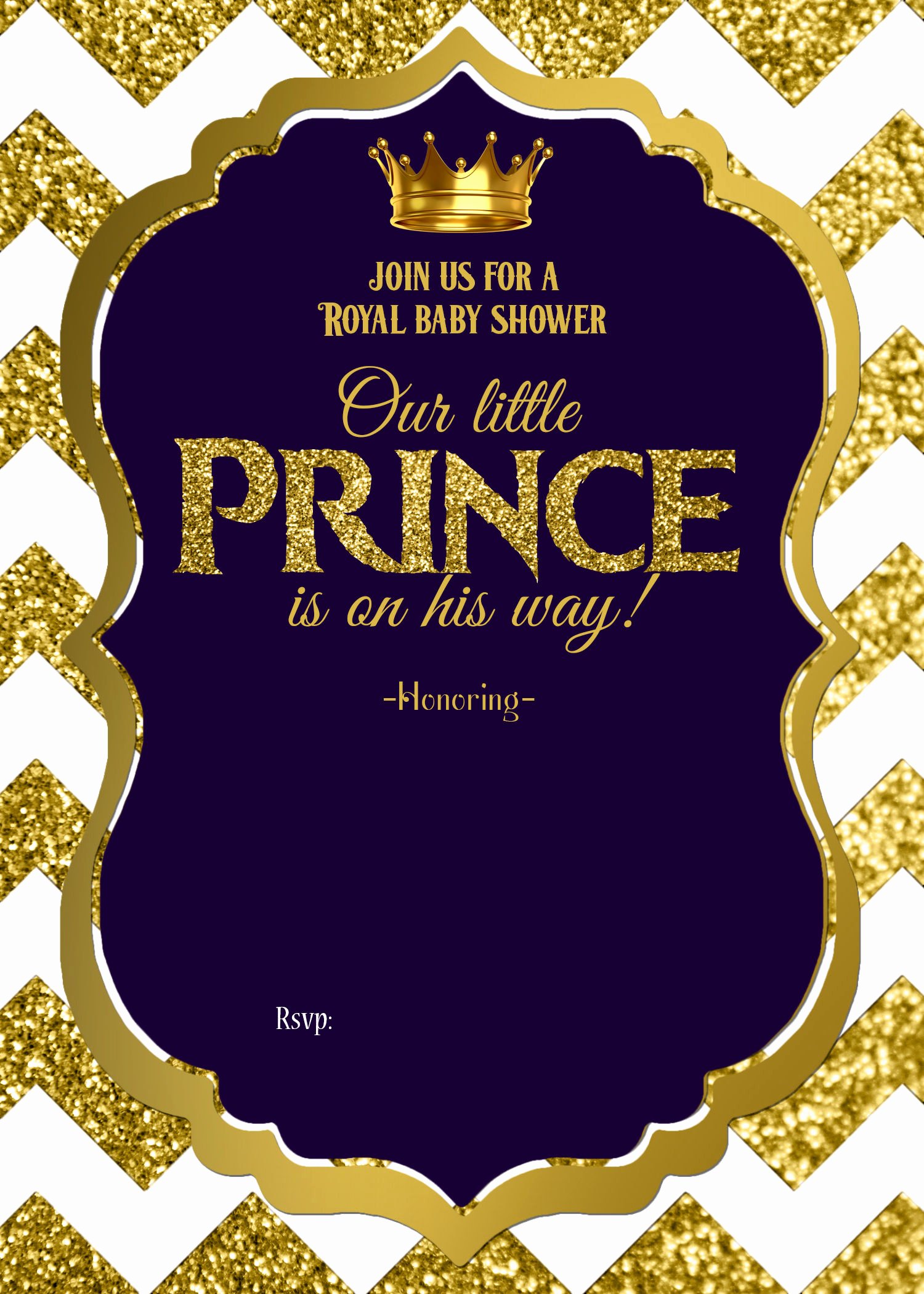 Blank Baby Shower Template Awesome Royal Baby Shower Printable Invitations