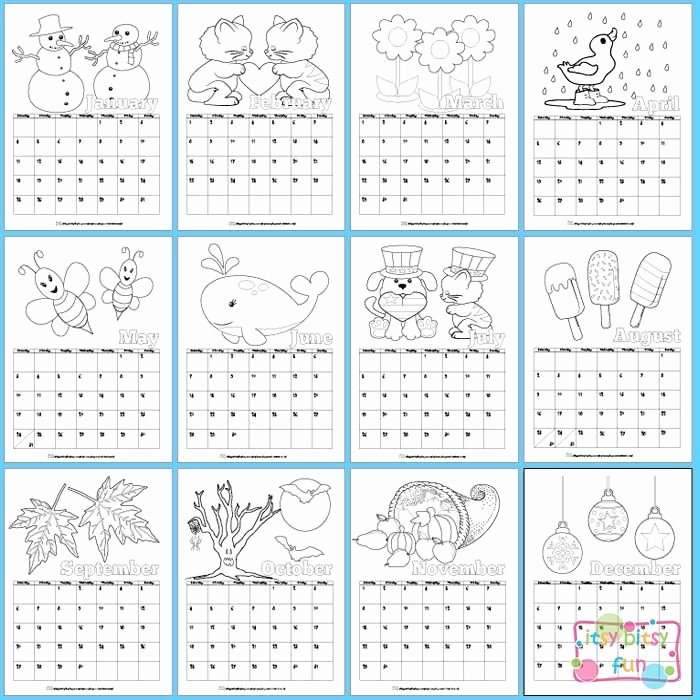 Blank Calendar for Kids Beautiful Free Printable Kids Calendar