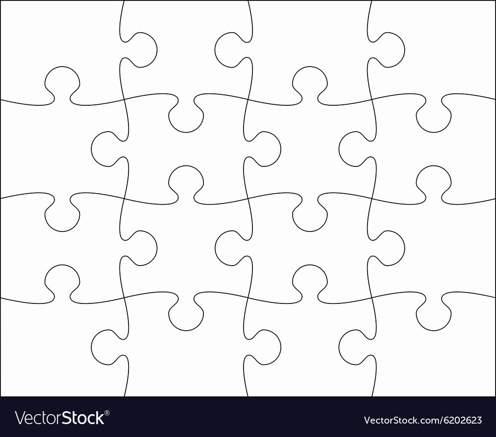 Blank Crossword Puzzle Maker Beautiful Puzzle Blank Template Easy to Edit Royalty Free Vector Image