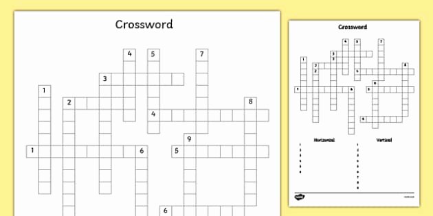 Blank Crossword Puzzle Maker Best Of Blank Editable Crossword Template Blank Editable Crossword