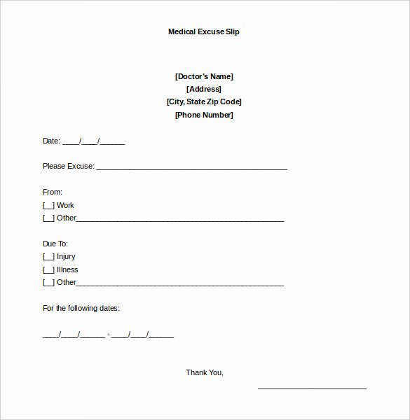 Blank Doctors Note for School Elegant 22 Doctors Note Templates Free Sample Example format