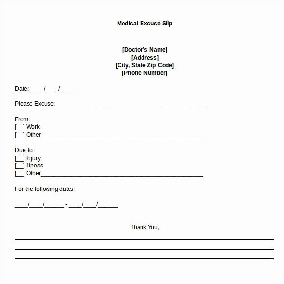Blank Doctors Note for School New 10 Doctor Note Templates