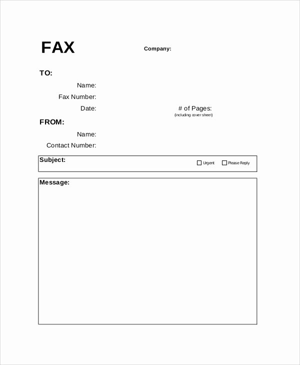 Blank Fax Cover Page Luxury 8 Fax Cover Letter Samples Examples Templates