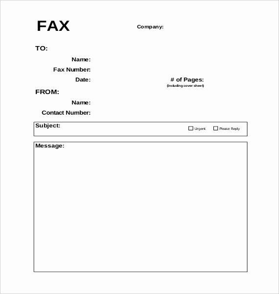 Blank Fax Cover Page Unique 12 Fax Cover Templates – Free Sample Example format