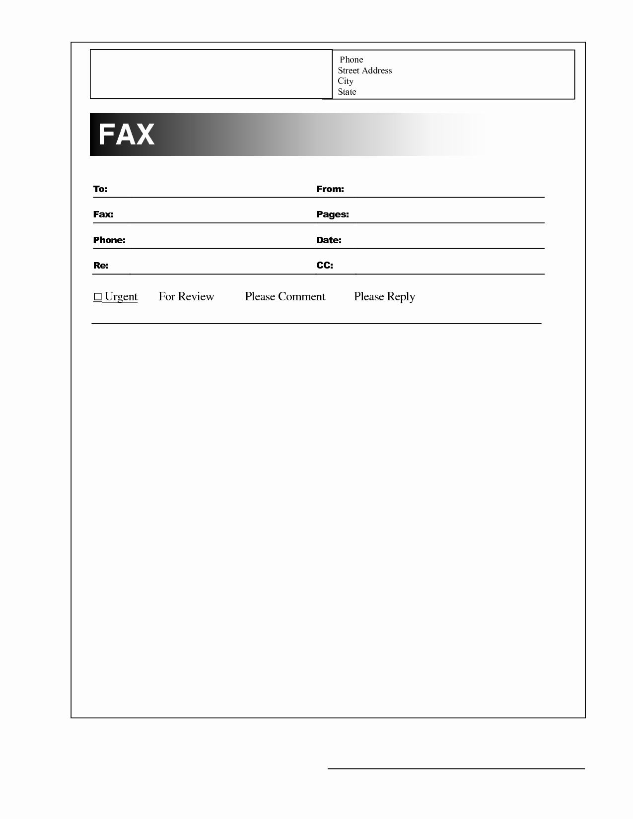 Blank Fax Cover Page Unique Cover Template Category Page 1 Mogency