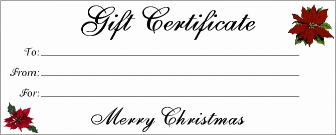 Blank Gift Certificate Template Free Awesome 18 Gift Certificate Templates Excel Pdf formats