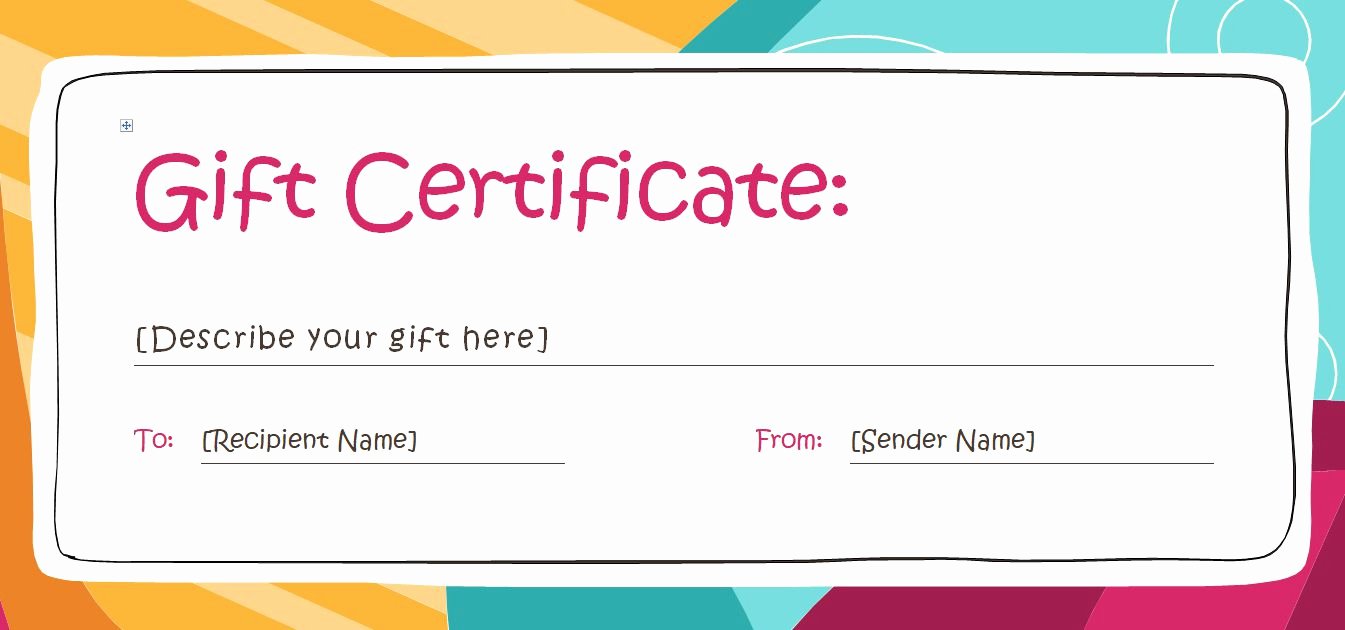 Blank Gift Certificate Template Free Beautiful Free Gift Certificate Templates You Can Customize
