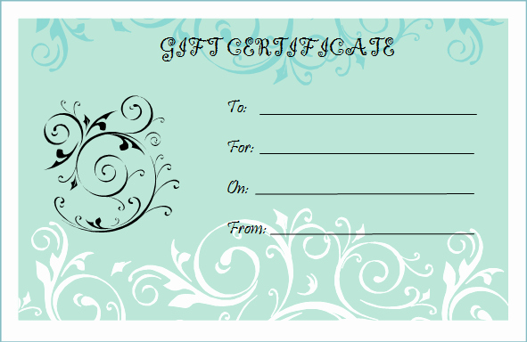 Blank Gift Certificate Template Free Inspirational T Certificate Template Free Fill In
