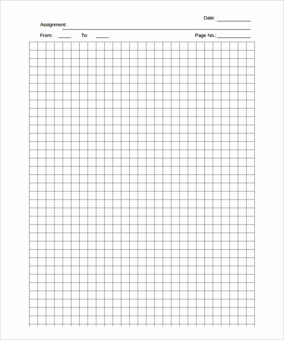 Blank Graph Paper Template Fresh 9 Graph Paper Templates Doc Pdf