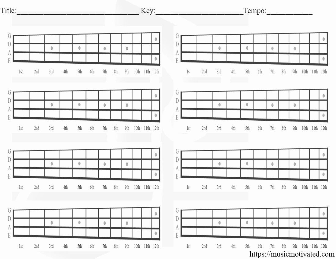 Blank Guitar Tab Best Of Blank Chord Tabs for All Instruments