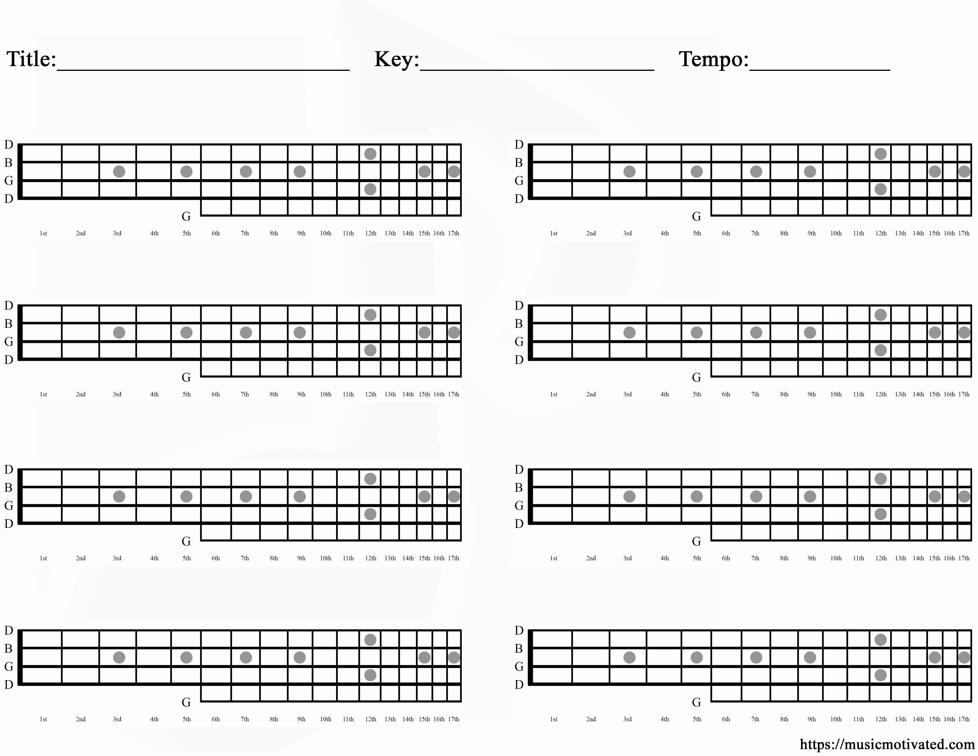 Blank Guitar Tab Lovely Blank Chord Tabs for All Instruments