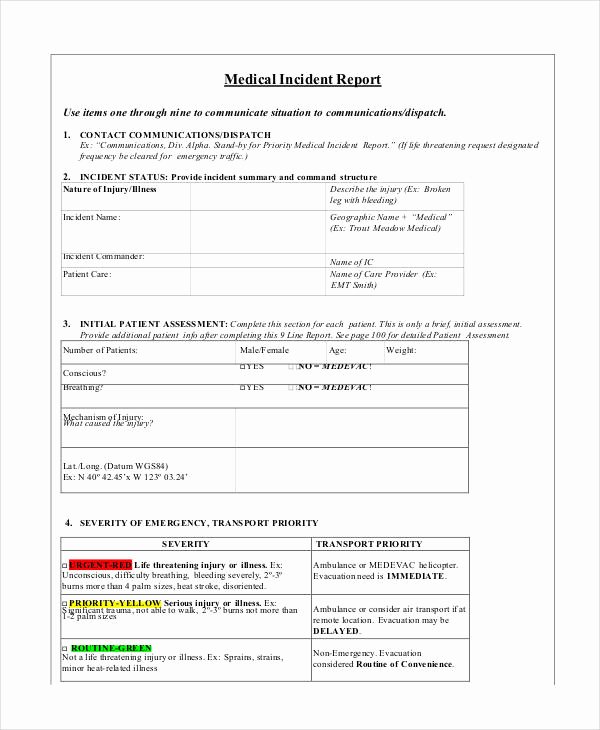 Blank Incident Report form Inspirational Blank Incident Report Template 18 Free Pdf Word Docs