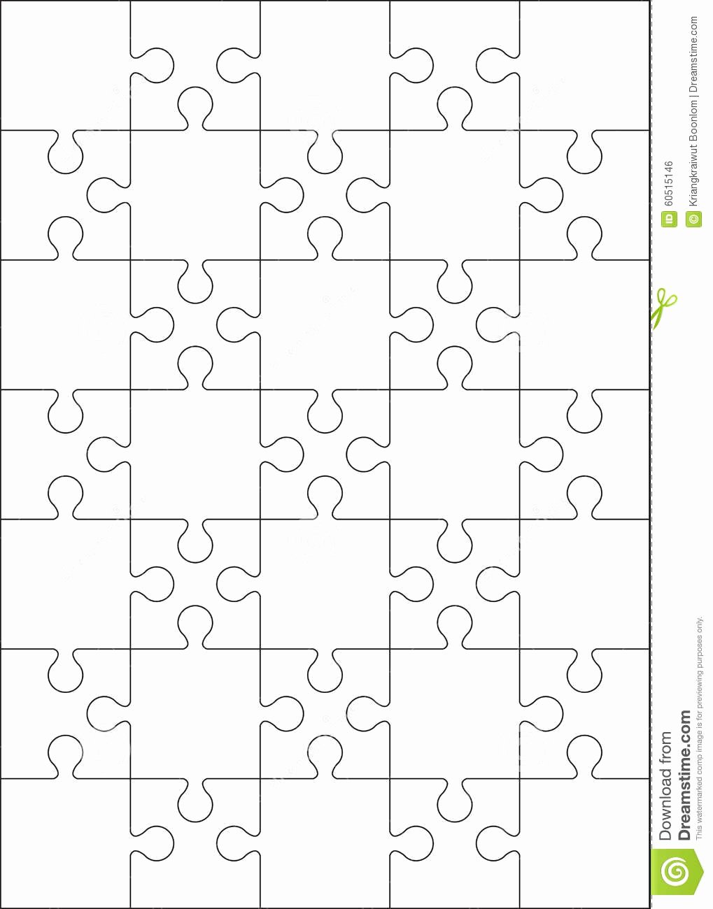 Blank Jigsaw Puzzle Template Elegant 35 Jigsaw Puzzle Blank Template Cutting Guidelines