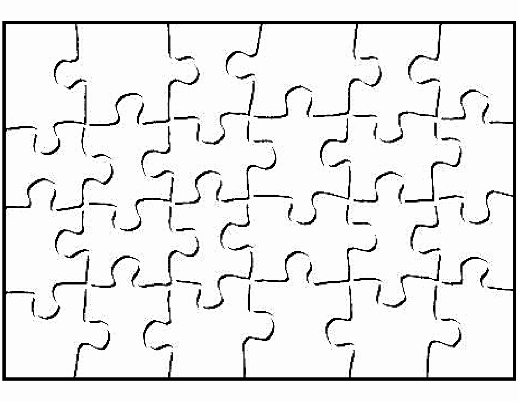 Blank Jigsaw Puzzle Template Fresh Printable Blank Puzzle Piece Template School