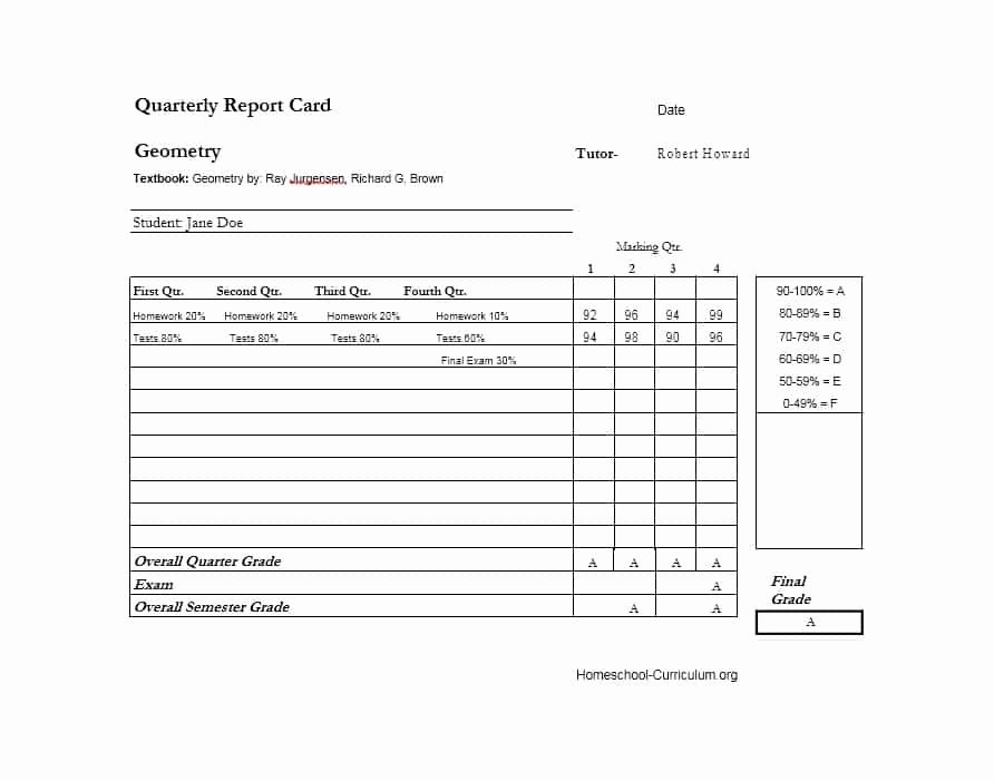 Blank Report Card Template Luxury Blank 7 Printable Report Card Template Excel Pdf source