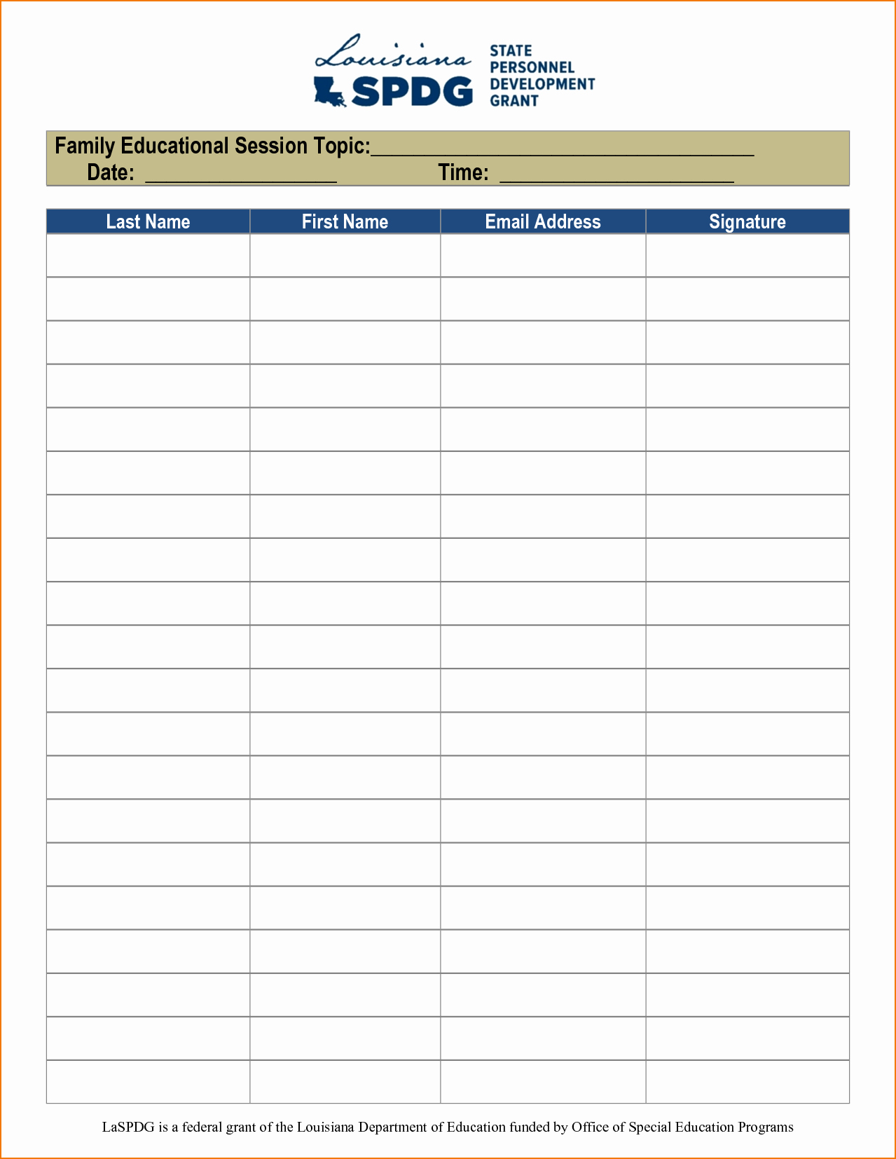 Blank Sign In Sheet Awesome 5 Blank Sign In Sheet