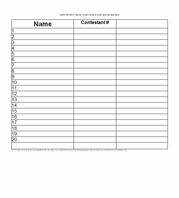 Blank Sign In Sheet New 40 Sign Up Sheet Sign In Sheet Templates Word &amp; Excel