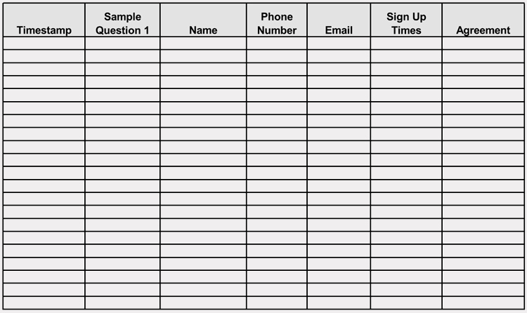 Blank Sign In Sheet New 45 Sign Up Sign In Sheet Templates for Excel &amp; Word