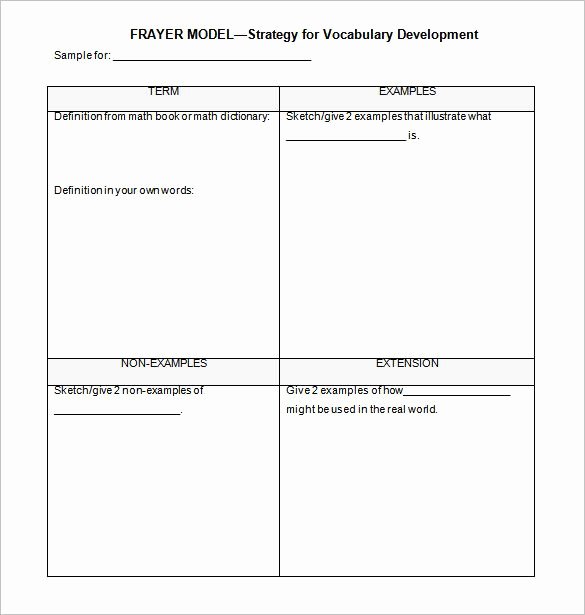 Blank Word Document Free Fresh 8 Blank Vocabulary Worksheet Templates – Free Word Pdf