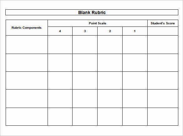 Blank Word Document Free Luxury Rubric Template 47 Free Word Excel Pdf format