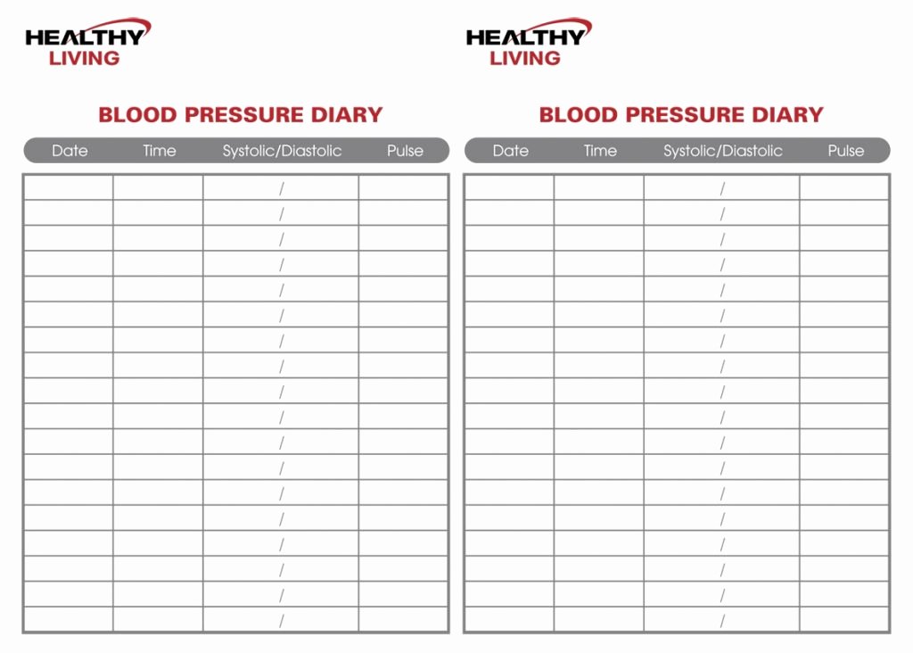 Blood Pressure Log for Patients Fresh 19 Blood Pressure Chart Templates Easy to Use for Free