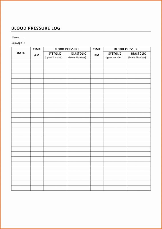 30 Blood Pressure Record Chart Example Document Template