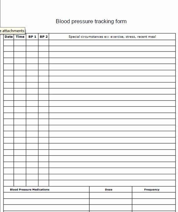Blood Pressure Record Sheet Awesome Fillable Blood Pressure Log Pdf
