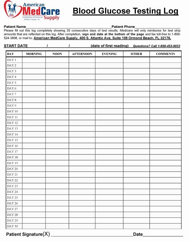 Blood Sugar Monitoring Log Awesome Best S Of Monthly Tracking Log Printable Monthly