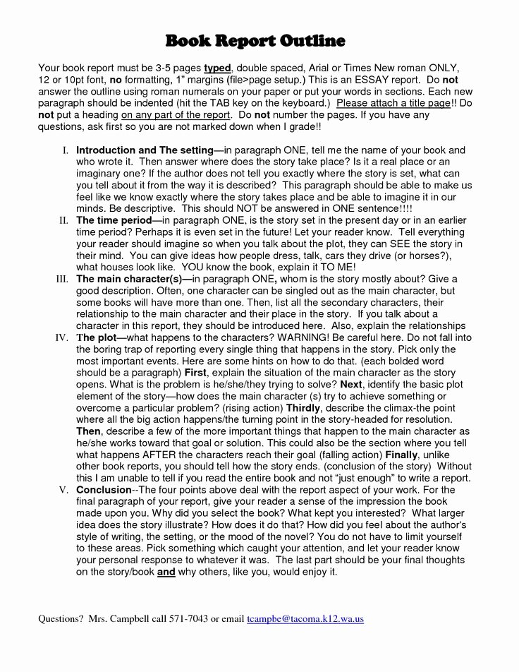 Book Analysis format Sample Awesome Book Report Template 10th Grade Google Search