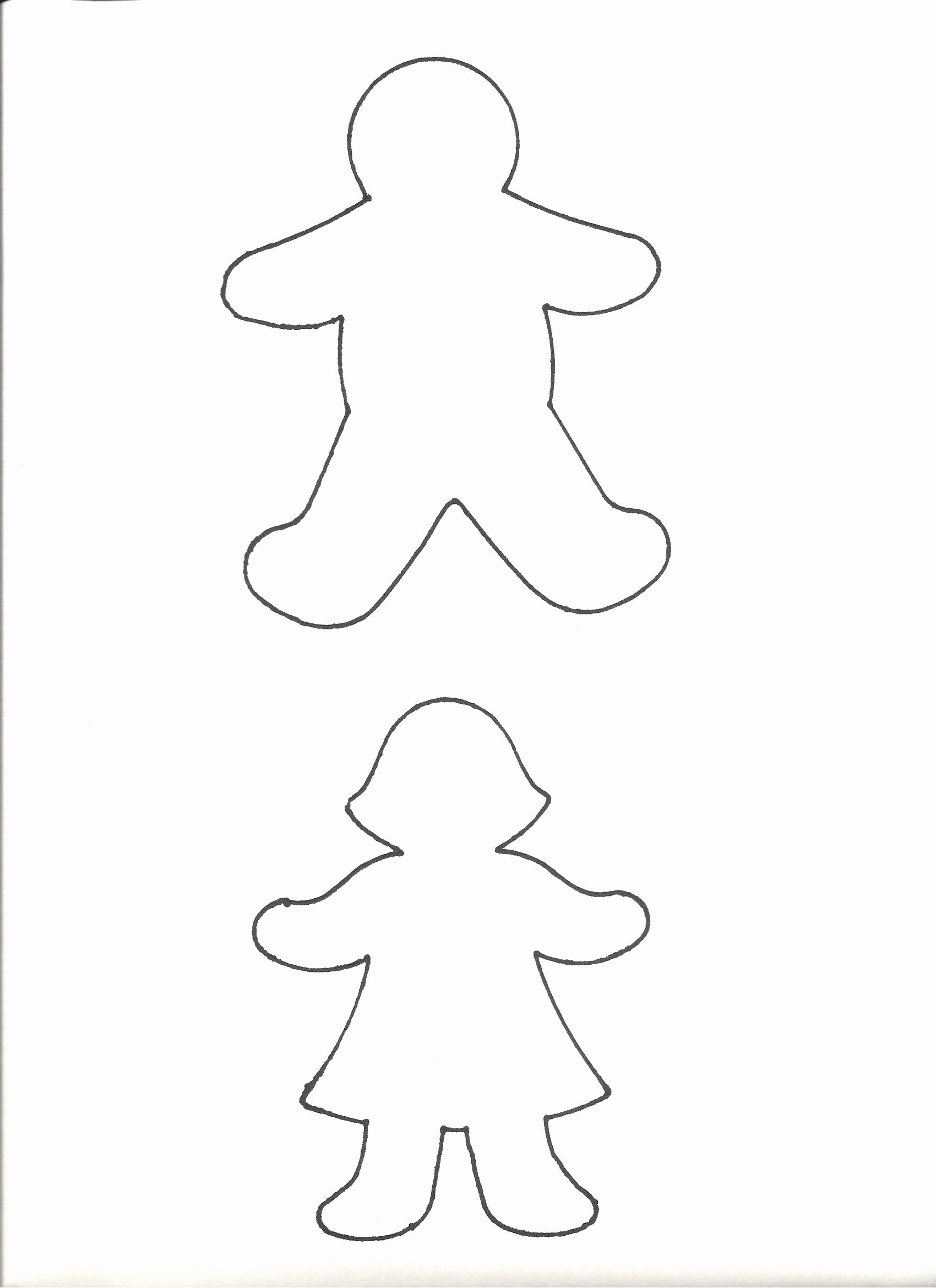Boy and Girl Template Awesome Best S Of Little Girl Cut Out Template Preschool