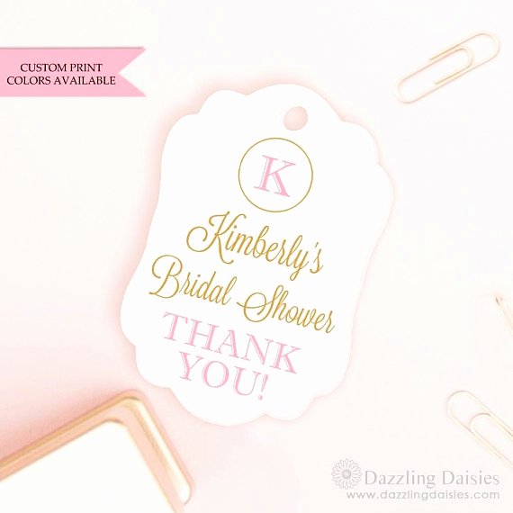 Bridal Shower Thank You Examples Lovely 16 Thank You Tag Designs and Examples Psd Ai