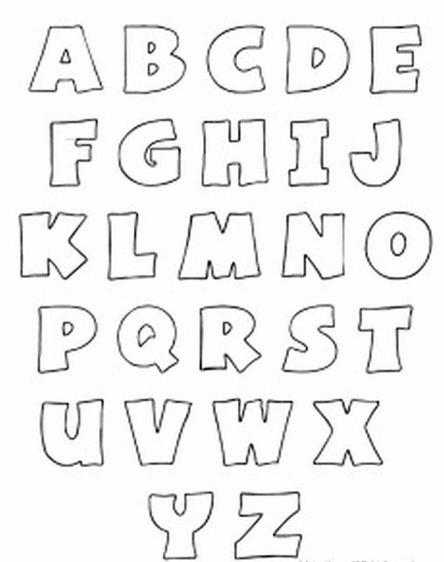 Bubble Letter Font Printable New Free Printable Alphabet Stencils