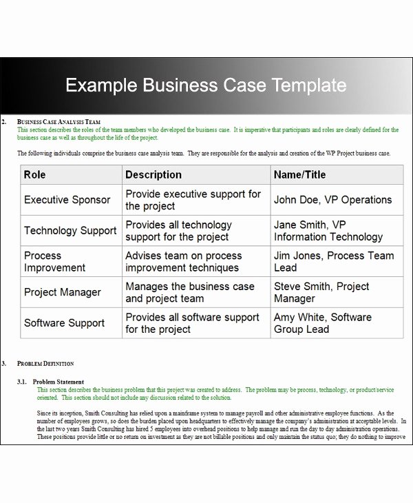 Process Of Business Case Study Analysis