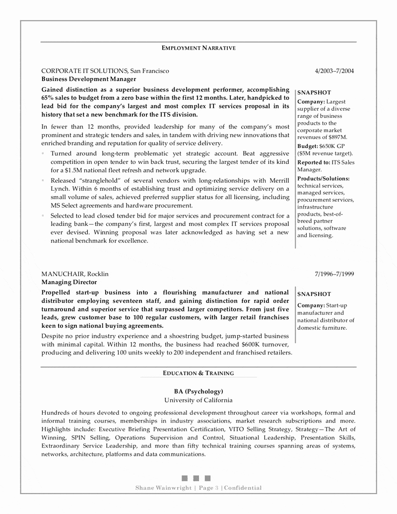 Business Development Manager Resume Awesome Business Development Manager Resume