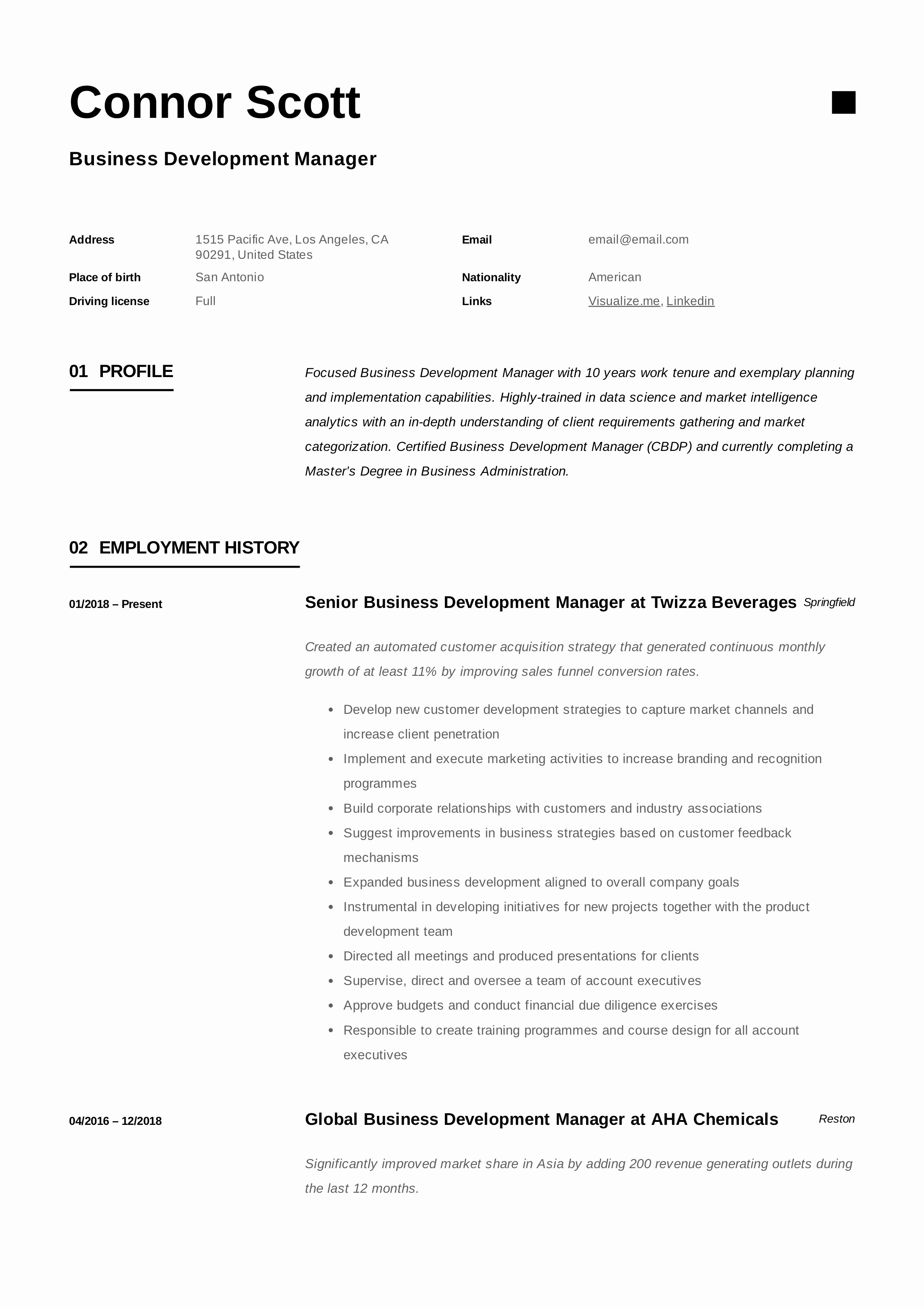 Business Development Manager Resume Best Of Business Development Manager Resume &amp; Guide