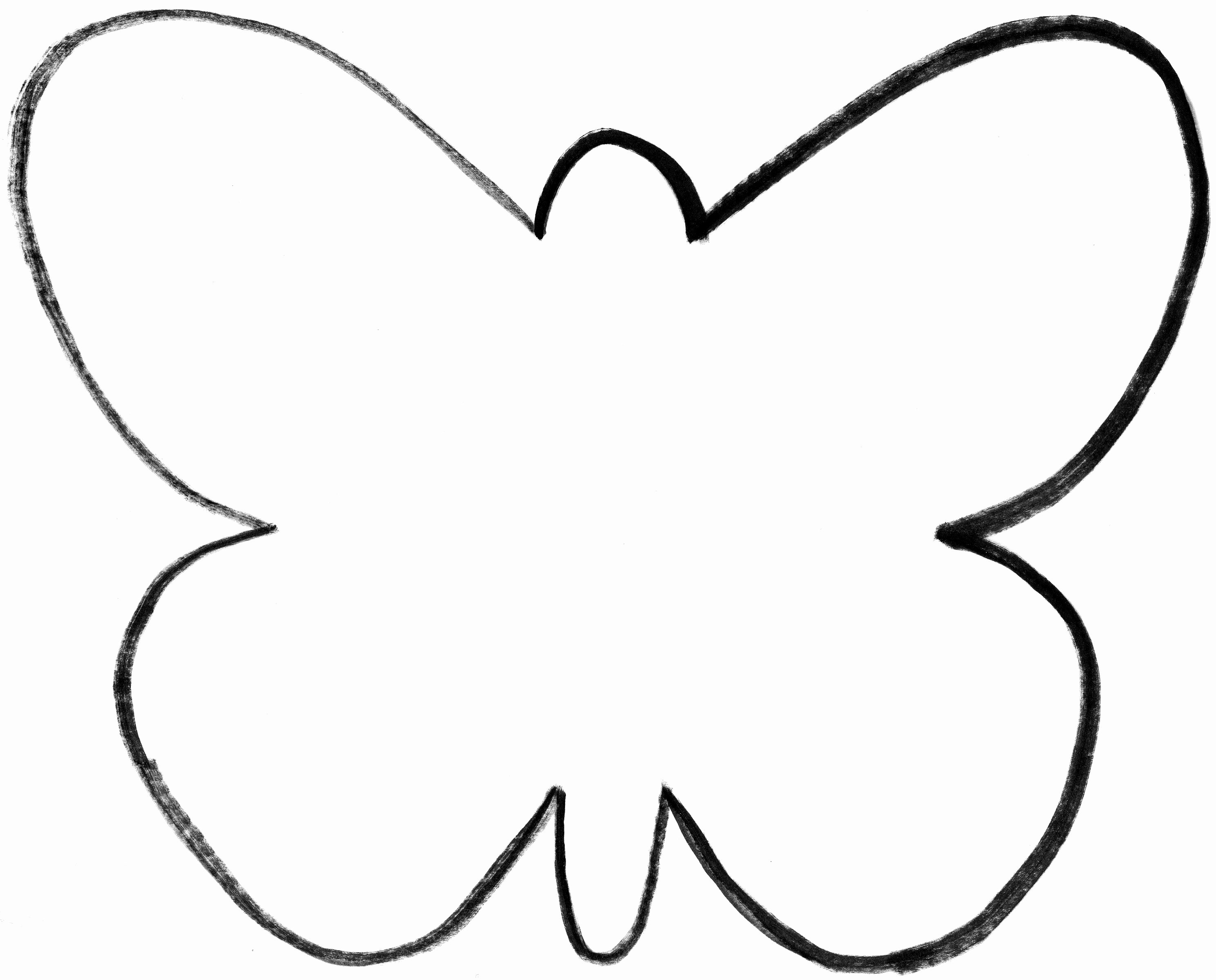 Butterfly Cut Out Template Fresh butterfly Printable Cutouts Clipart Best