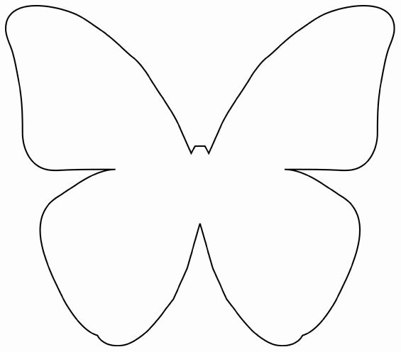Butterfly Cut Out Template Inspirational butterfly Outline Template Cliparts