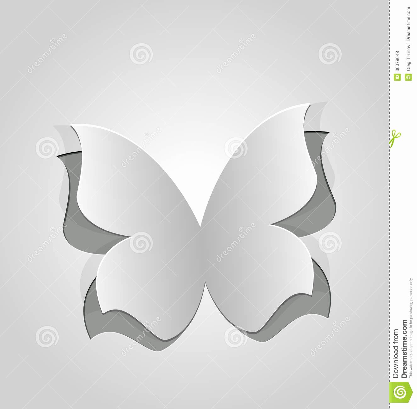 Butterfly Paper Cut Out Luxury Cut Out butterfly Grey Paper Royalty Free Stock S