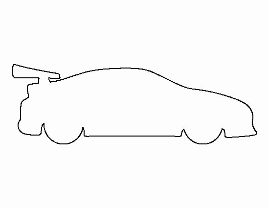 Car Cut Out Template Lovely Race Car Pattern Use the Printable Outline for Crafts