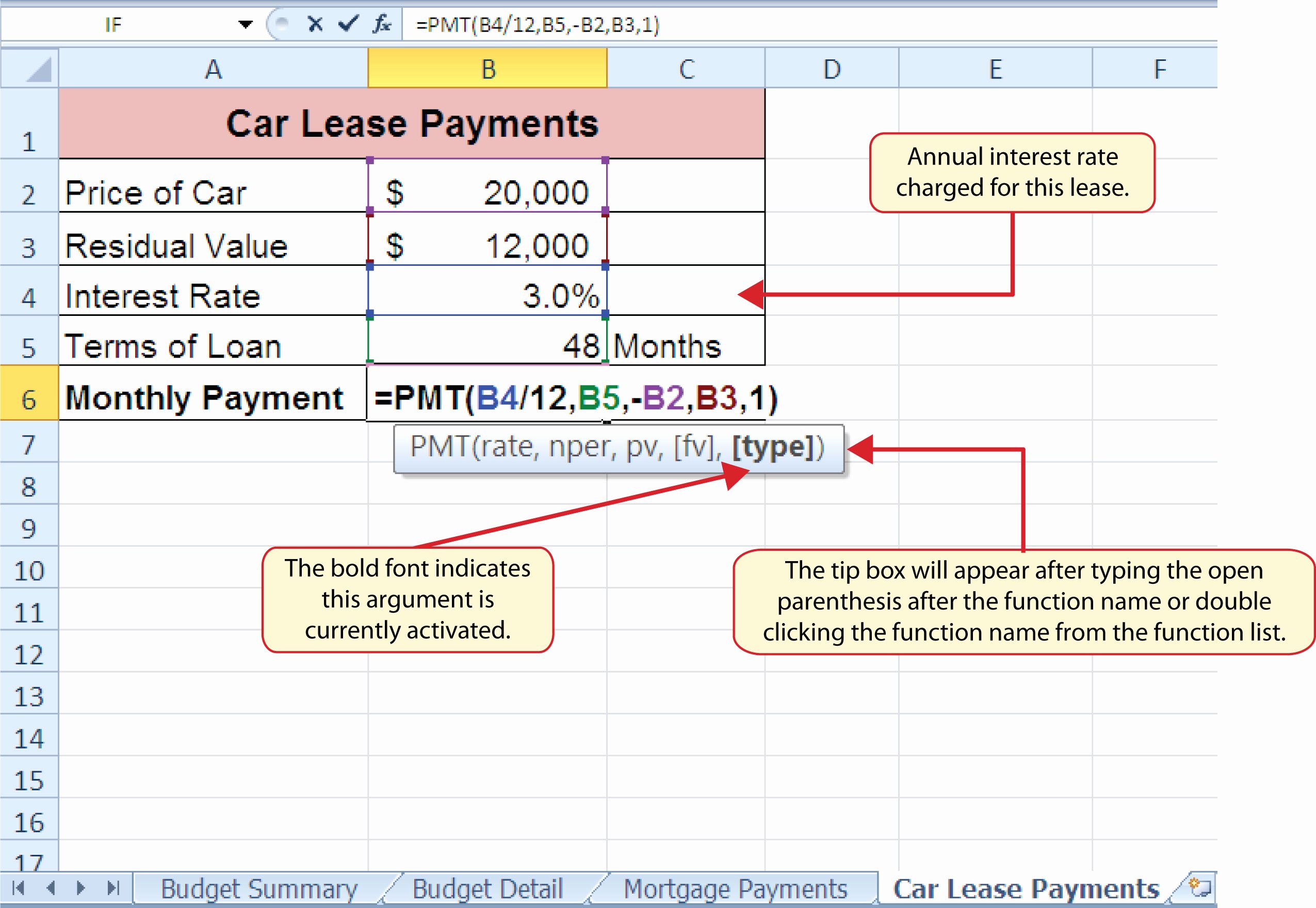 30 Car Loan Formula Excel Example Document Template