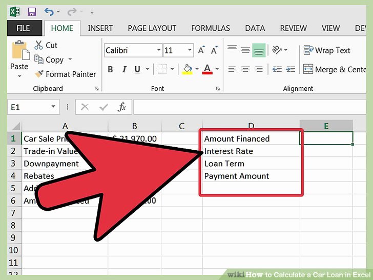 Car Loan formula Excel Awesome How to Calculate A Car Loan In Excel 10 Steps with