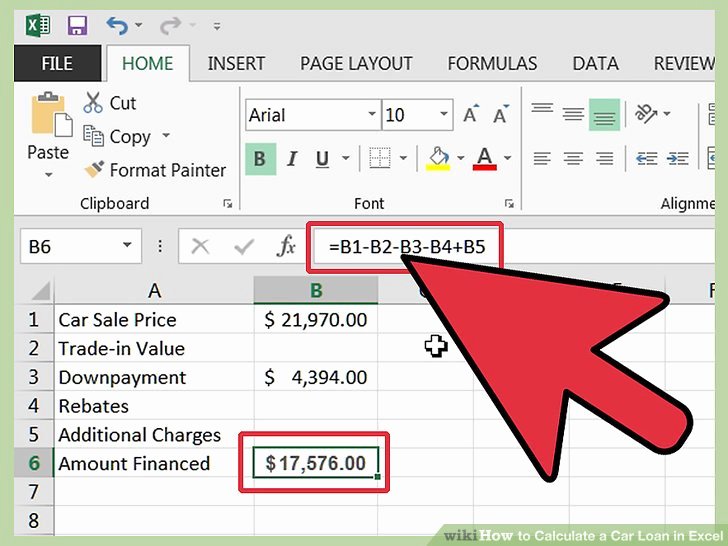 Car Loan formula Excel Inspirational How to Calculate A Car Loan In Excel 10 Steps with