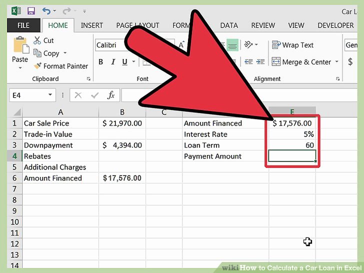 Car Loan formula Excel New How to Calculate A Car Loan In Excel 10 Steps with