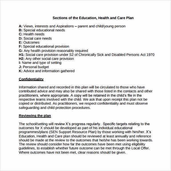 Care Plan Template Fresh Sample Care Plan Template 17 Documents In Pdf Word