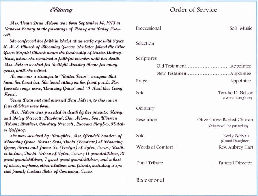 Catholic Funeral Program Templates New 29 Of Catholic Obituary Template