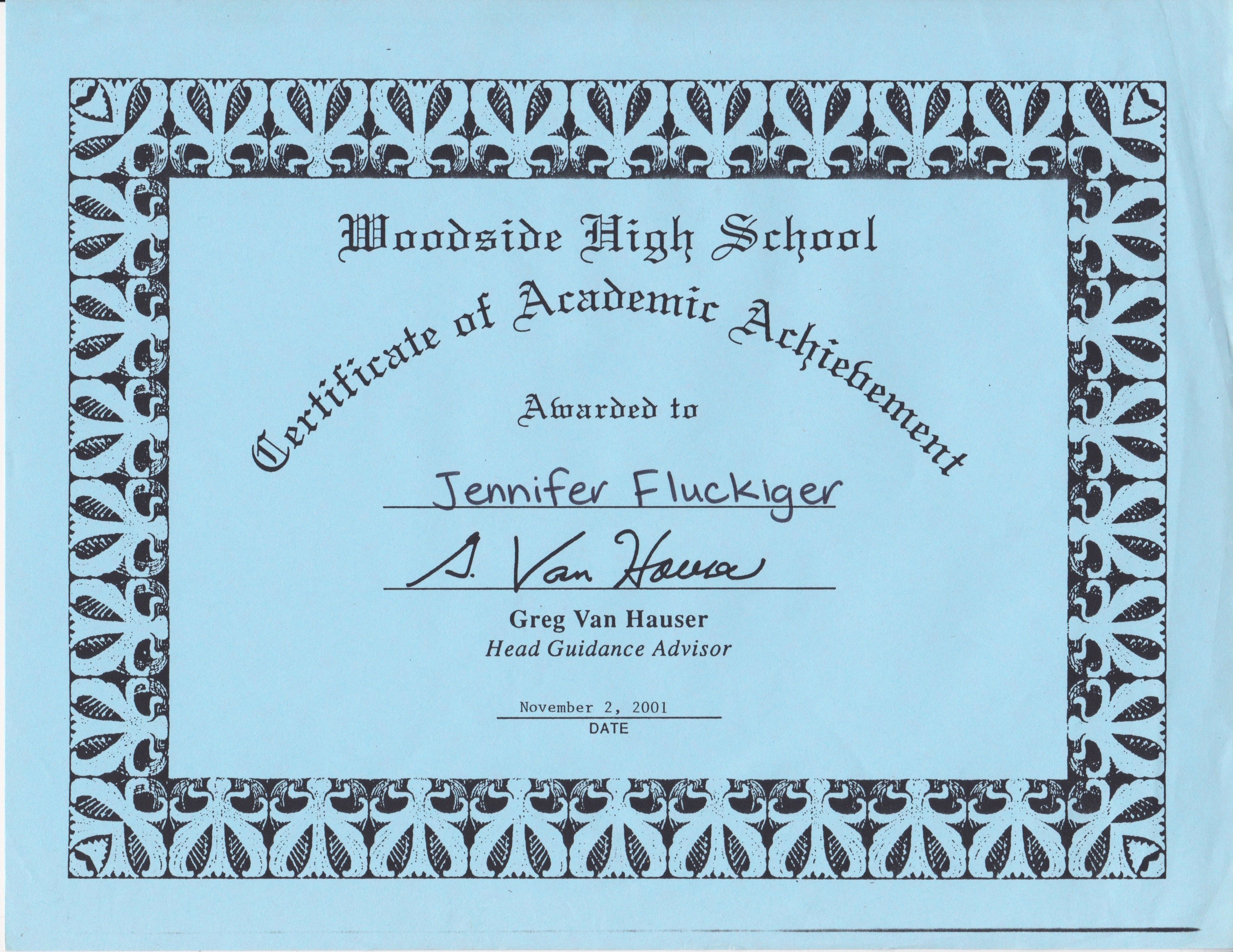 Certificate Of Achievement Awesome School Days