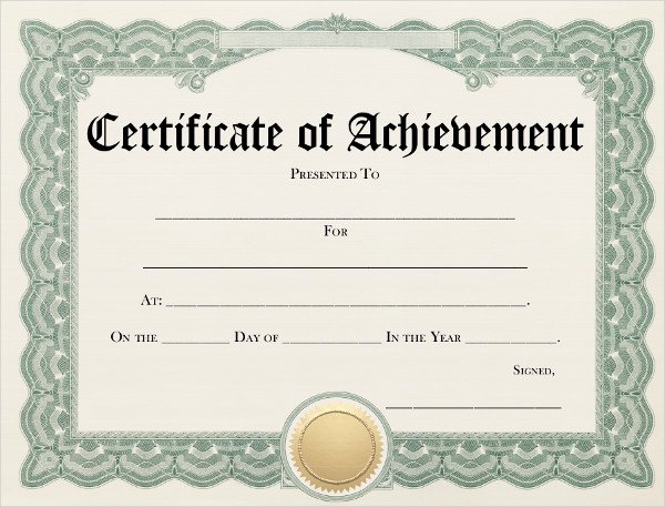 Certificate Of Achievement Best Of 10 Achievement Certificates Word Ai Indesign Psd