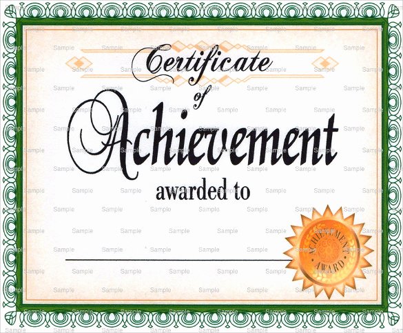 Certificate Of Achievement New Certificate Of Achievement Template 38 Download In Psd